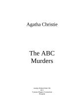 Agatha Christie The ABC Murders aprašymas