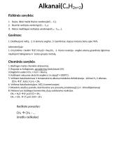 Alkanai, Alkenai, Cikloalkanai, Alkinai, Alkadienai, Arenai 2 puslapis