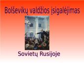 Bolševikų valdžios įsigalėjimas Sovietų Rusijoje