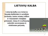 Valstybinės kalbos įstatymas, kalbos kultūros paskirtis, objektas 2 puslapis