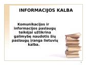 Valstybinės kalbos įstatymas, kalbos kultūros paskirtis, objektas 16 puslapis