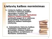 Valstybinės kalbos įstatymas, kalbos kultūros paskirtis, objektas 20 puslapis