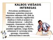 Valstybinės kalbos įstatymas, kalbos kultūros paskirtis, objektas 7 puslapis