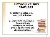 Valstybinės kalbos įstatymas, kalbos kultūros paskirtis, objektas 10 puslapis