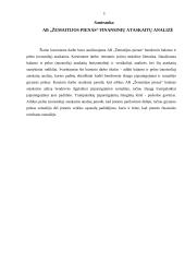 AB “Žemaitijos pienas“ finansinių ataskaitų analizė 3 puslapis