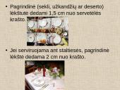 Stalo serviravimo pagrindai 20 puslapis