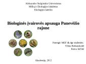 Biologinės įvairovės apsauga Panevėžio rajone 