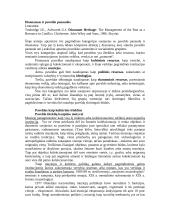 Disonansas ir paveldo panaudos