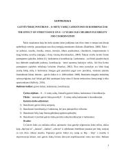 Gatvės šokių poveikis 8 – 11 metų vaikų lankstumui ir koordinacijai 3 puslapis