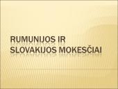 Rumunijos ir Slovakijos mokesčiai