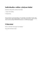 Individuali veikla pagal verslo pažymėjimą 2 puslapis