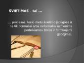 Lietuvos švietimo sistemos samprata. Švietimo lygmenys 2 puslapis