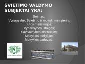 Lietuvos švietimo sistemos samprata. Švietimo lygmenys 3 puslapis