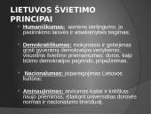 Lietuvos švietimo sistemos samprata. Švietimo lygmenys 5 puslapis