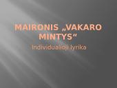 Vakaro mintys