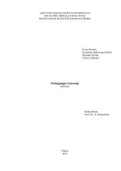 Referatas - Profsąjungos Lietuvoje