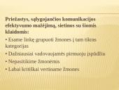 Efektyvi ir neefektyvi komunikacija 13 puslapis