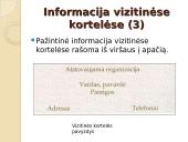 Vizitinės kortelės skaidrės 14 puslapis