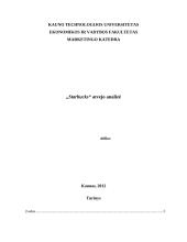 „Starbucks“ atvejo analizė