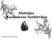 Motiejus Kazimieras Sarbievijus prezentacija 1 puslapis