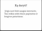 Asmeninis saugumas internete 3 puslapis