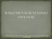 Šokio menas Renesanso epochoje