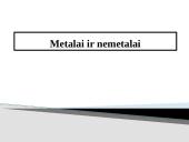 Metalai ir nemetalai