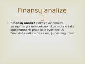 Finansų analizės objektas ir turinys 2 puslapis