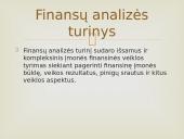 Finansų analizės objektas ir turinys 5 puslapis