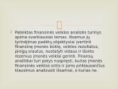 Finansų analizės objektas ir turinys 7 puslapis