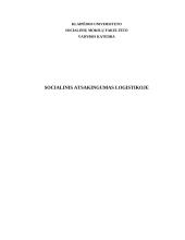 Socialinis atsakingumas logistikoje