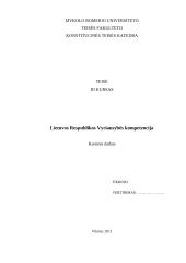 LR Vyriausybės kompetencija