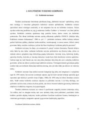 Laisvalaikio organizavimas kaip kultūrinio turizmo paslauga 15 puslapis