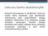 Centrinis bankas skaidrės 10 puslapis