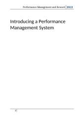 Performance Management and Reward Report 7 puslapis