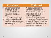 Teisinis subjektas – įmonė. Teisiniai įmonių tipai Lietuvoje ir jų palyginimas 6 puslapis