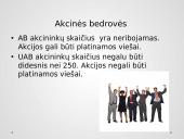 Teisinis subjektas – įmonė. Teisiniai įmonių tipai Lietuvoje ir jų palyginimas 7 puslapis