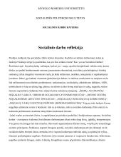 Soc.darbo refleksija