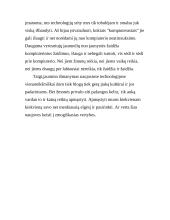 Jaunimas vis geriau išmano naująsias technologijas. Remdamiesi konkrečiais pavyzdžiais, paaiškinkite, kokią įtaką kultūrai gali turėti ši tendencija. 5 puslapis