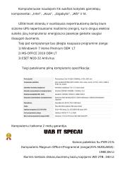 Kompiuterių įrangos pasiūlymo sudarymas 2 puslapis