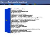 3 pagrindinių ES institucijų (EK, ET ir EP)  funkcijos ir veikimo mechanizmas 19 puslapis