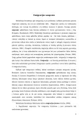 Emigracijos samprata, priežastys ir veiksniai 9 puslapis