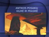 Antikos posakių kilmė ir prasmė