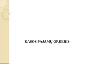 Kasos pajamų orderis