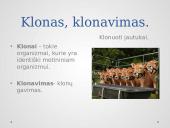 Klonavimas skaidrės 3 puslapis
