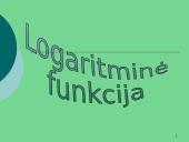 Logaritminė funkcija skaidrės