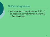 Logaritminė funkcija skaidrės 4 puslapis