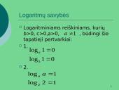 Logaritminė funkcija skaidrės 6 puslapis