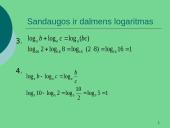 Logaritminė funkcija skaidrės 7 puslapis