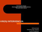 Krizių intervencija